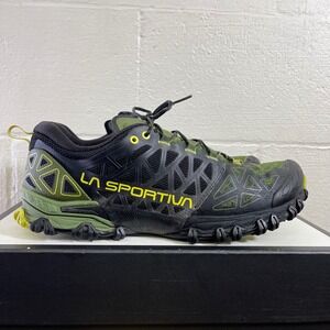 La Sportiva Bushido II Trail Running Shoes Black Green Sneaker Mens 40.5 EU/8US